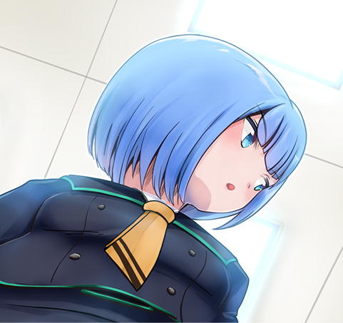 顔部分のアップ