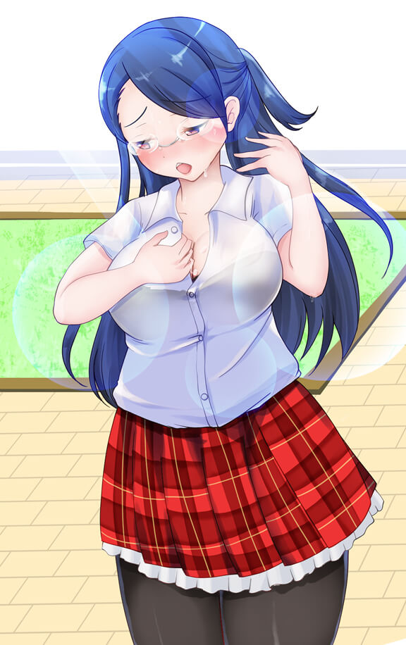 暑くてボタンを外し始める皆藤先輩