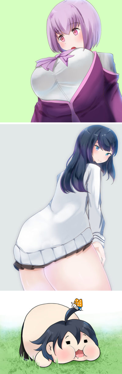 【ワンドロ】アカネと六花とまこちー