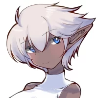 【ワンドロ】銀髪ダークエルフ