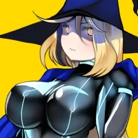 ぴっちりスーツ魔女（ちょっとカッコつけた姿）